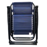 Silla Tumbona Hamaca Plegable Reclinable de gravedad cero y resistente para Playa, jardín, terraza - Hamaca Multiposiciones de Metal con cojín reposacabeza - Kmt Style - details 2
