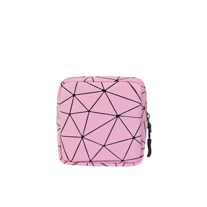 Bolsa Organizadora De Cuero PU Impermeable Para Joyería Bolsa Sanitaria Semanal Portátil Para Mujeres Bolsa De Almacenamiento De Parches Menstruales Al Aire Libre - 1