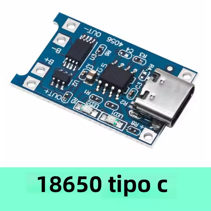 Placa De Carga De Batería De Litio Micro MINI Tipo-C EGBO 1-10PCS Módulo De Carga Protección Doble Función TP4056 18650 5V 1A Para Alarmas - 1