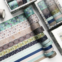 Set De 12 Rolls De Cinta Adhesiva Washi Estilo Palacio Chino Vintage Para Scrapbooking DIY Diario Estación Escuela Oficina - details 4