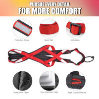 Harnés De Remolque Para Perros De Gran Tamaño Harnés De Pesas Para Correr En Bicicleta Skijoring Scootering X Back Reflectante Y Padded Para Husky Y Otros Cachorros De Medio Grande - details 4