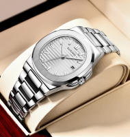 Reloj De Lujo LIGE Para Hombre 2025 Reloj De Pulsera De Acero Inoxidable Resistente Al Agua Con Luminosidad Y Fecha Cuadrado De Cuarzo - details 12