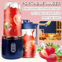 Extractor de Jugo USB Portátil.Recargable · 2 tazas incluidas · 6 cuchillas.Licuado rápido y silencioso · Tapa deportiva.Ideal para viajes, cocina y regalos. - details 4