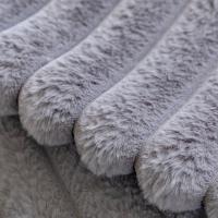 Cubierta De Sofá De Peluche Antideslizante Con Rayas Y Falsa Zorro Para Sala De Estar Cubierta Térmica Para Invierno - details 2