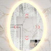 Marctani Espejo Baño Irregular con Luz LED Regulable en 3 Colores - Espejo de Pared ANTIVAHO con Ajuste de Brillo con Memoria e Interruptor Táctil - Espejos Inteligente - details 3