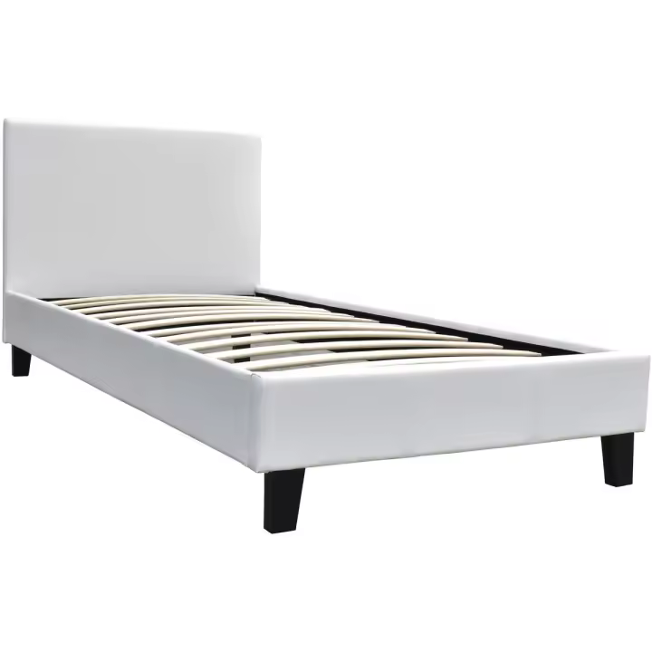 Cama "Lina" 90 x 190 cm - Blanco - 1