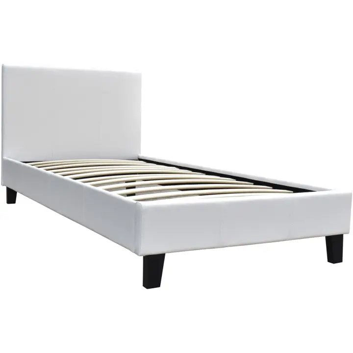 Cama "Lina" 90 x 190 cm - Blanco - 1