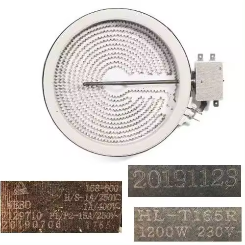 Resistencia Vitro HL-T165R, 2129710, TEKA TZ 6415 VR 10 1200w 230V 16,5 cms SWAP - 1