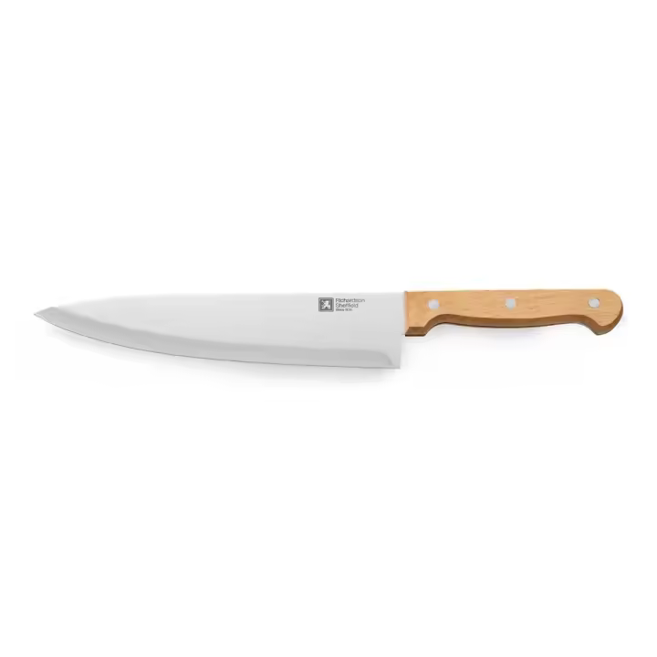 RICHARDSON SHEFFIELD ARTISAN MADERA Cuchillo Chef Acero Inoxidable 20CM Negro  Asas o Mango Madera Mango remachado - 1