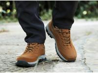 Zapatos De Senderismo Para Hombres Zapatillas De Montaña Botas De Escalada Respirables TPR Suela EVA Lona De Algodón Tamaño True Fit Para Otoño E Invierno - details 2