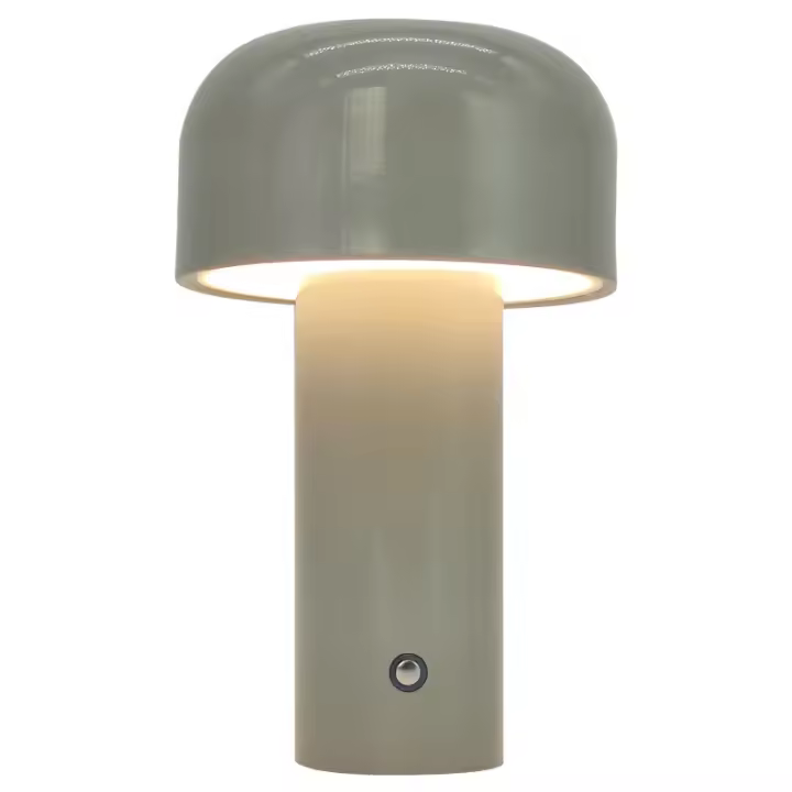 Lámpara de mesa, pequeña lámpara de escritorio recargable con control automático y atención continua de 3 colores, Lices LED portátiles para Navidad, color Blanco - 1