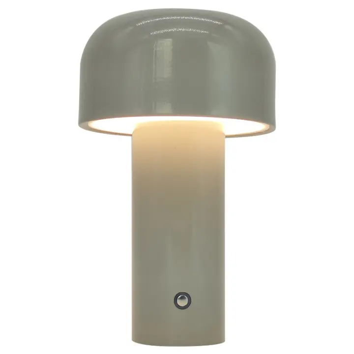 Lámpara de mesa, pequeña lámpara de escritorio recargable con control automático y atención continua de 3 colores, Lices LED portátiles para Navidad, color Blanco - 1