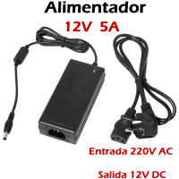 Alimentador 12V 5A. Cargador Transformador 220V AC a 12V DC y 5 amperios. TRICOM - details 0