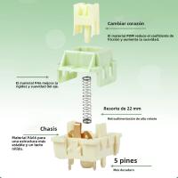 Teclado Mecánico Lubed Silent Lemon V3 Switches Lineal Tactile 5Pin Para DIY Hot Swap Axis Paragraph Accesorios De Teclado - details 3