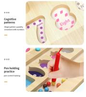 Juego De Puzzle Educativo Montessori De Madera Con Imanes Para Niños Juego De Matemáticas De Aprendizaje Color Sorting Y Formas Para Edad Infantil - details 8