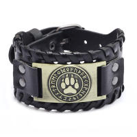 Pulsera Vikinga De Moda Con Encanto De Runas Nórdicas Y Compas Pulsera De Cuero Tejido Para Hombres Joyería De Moda Para Fiesta - details 21