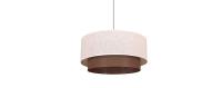 FABRILAMP - Colgante Doble 1l. Beis/marron Cilind REGX35X35 - details 1