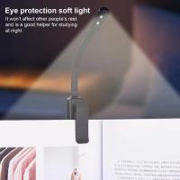 Luz De Lectura LED Con Lámpara Portátil Y Recargable Para Viajes Y Estudio Luz De Libro Con Pinzas Para Camping - details 2