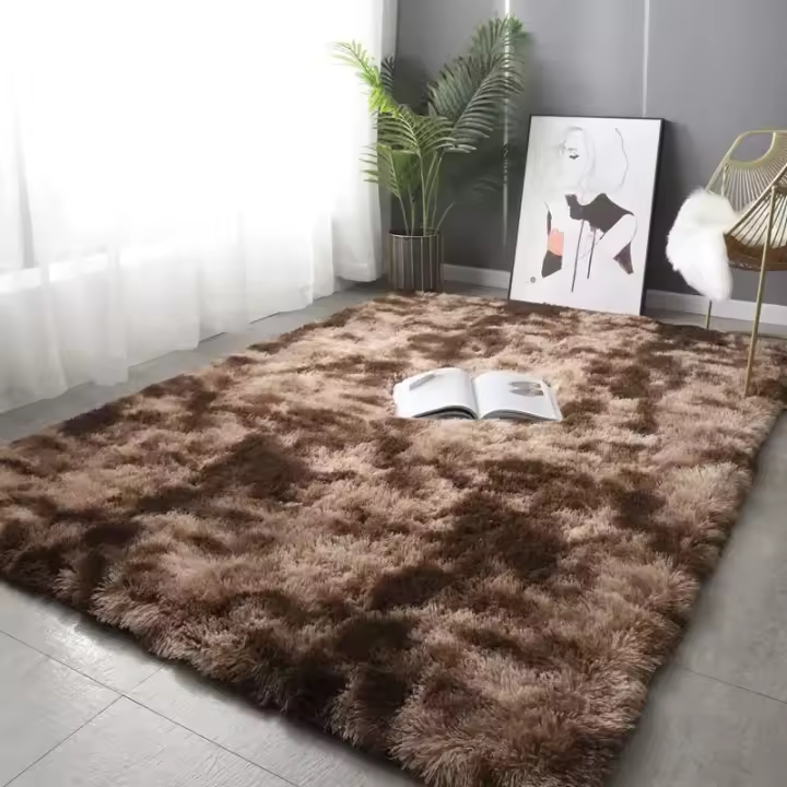 Alfombra Gris Para Sala De Estar Plush Suave Tapete Antideslizante Para Dormitorio Y Niños Decoración De Hogar Moderna Machine Made Rectangular - 1