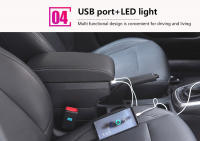 Soporte Central Para Coche MAZDA 2 Demio Caja De Almacenamiento Accesorios Interiores Piezas De Retrofits Material PU Cuero / Plástico ABS - details 10