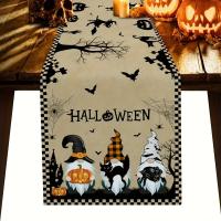 Mantelos De Lino Tejidos Con Estampado De Rosas Y Calaveras Para Decoración De Fiesta Del Día De Muertos Y Halloween Mantel Lavable Para Comedor De Casa Y Cocina - details 8