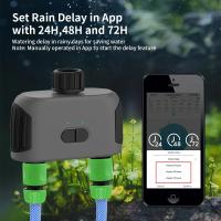 Controlador De Riego Inteligente TNCE Tuya Bluetooth Timers De Jardín 2 Vías Regulador De Válvula De Agua Con Retardo Por Lluvia Programable Para Jardín - details 3