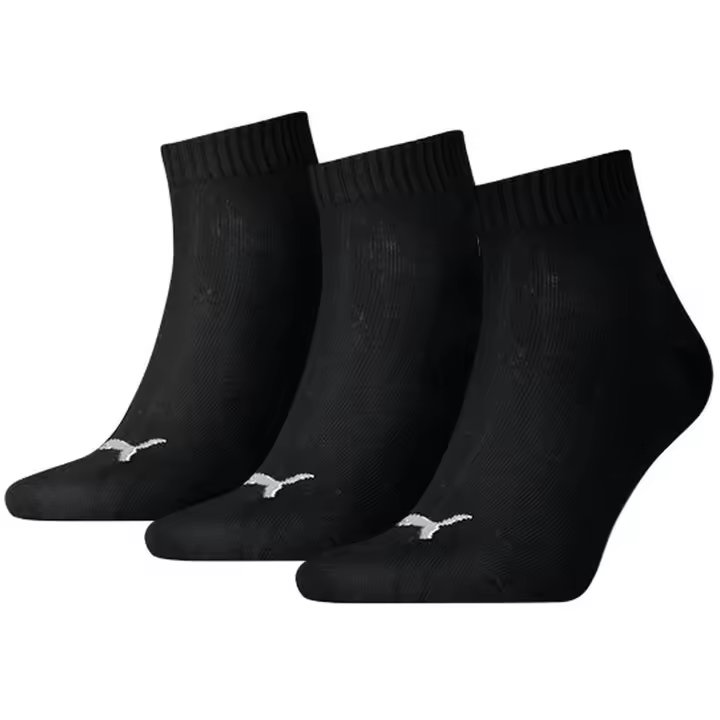 Ropa Interior Puma modelo Puma Unisex Quarter Plain 3P en color Negro - 1