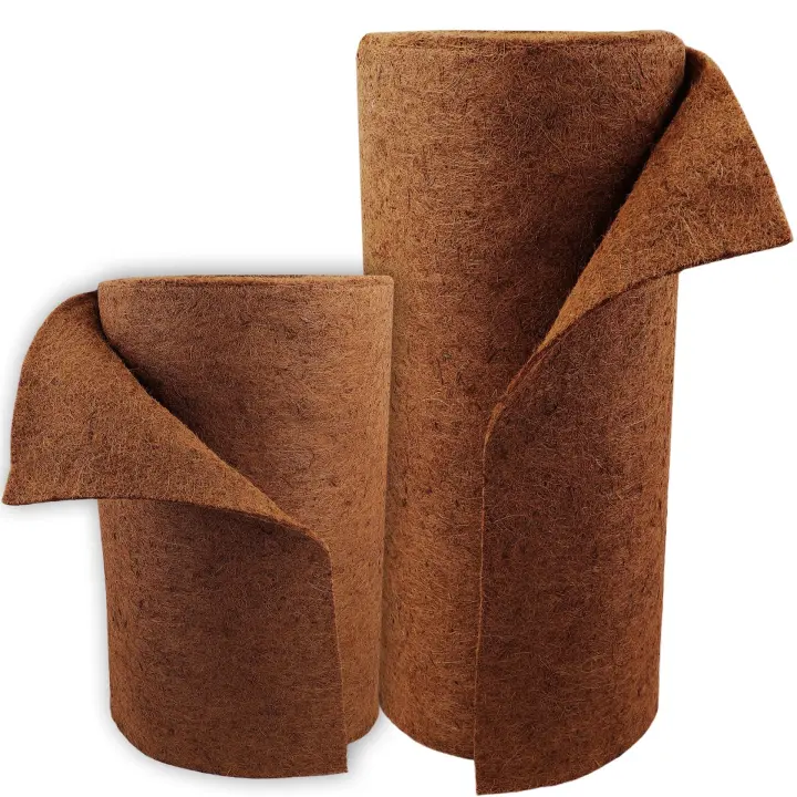 Estera de coco de 26 m Estera de protección para terraplenes de invierno Estera de fibra de coco 800 g/m² 0,75 m de ancho - 1