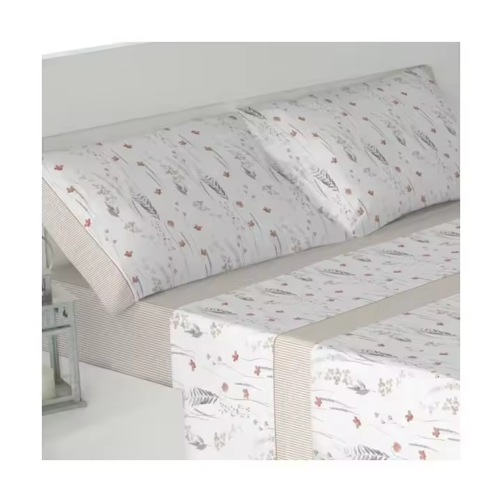 +HOME Juego de Sábanas Nero - Sábanas de Algodón Transpirables - 1