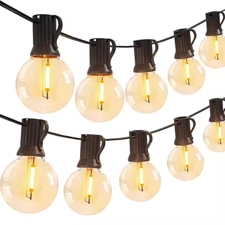 Luces De Cadena LED Dimmable G40 Para Exterior Decoración De Jardín Fiesta Camping Viaje Con Guirnalda De Luces De Navidad - 1