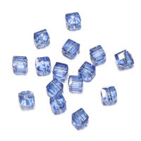 50pcs/lot Perlas De Cristal Transparente Cuadradas Para Manualidades Joyería Cadena De Teléfono Accesorios Espaciador Collar - details 4
