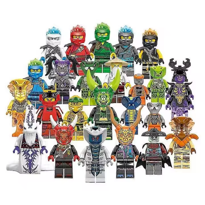 Conjunto De 24 Unids Ninjago Mini Figuras Kai Jay Sensei Wu Maestro Bloques de Construcción Juguetes - 1