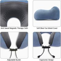 Funda de terciopelo lavable, almohada ergonómica de soporte para el pelo con máscara para dormir y tapones para los oidos - details 1