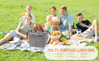 Bolsa térmica Porta Almuerzo, Bolsa Termica Comida Trabajo Porta Alimentos Isotermica Fiambrera, Lunch Bag para picnic/escuela - details 9