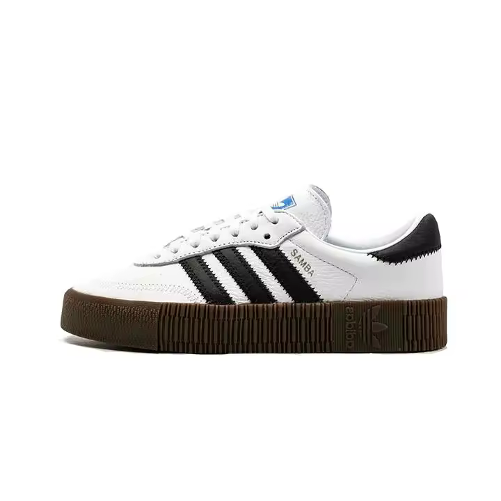 Adidas Sambarose Blanco Negro Goma AQ1134 100% ORIGINALES - 1