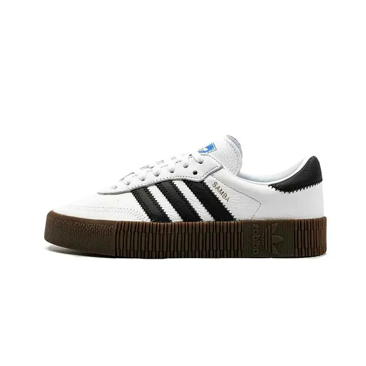 Adidas Sambarose Blanco Negro Goma AQ1134 100% ORIGINALES - 1