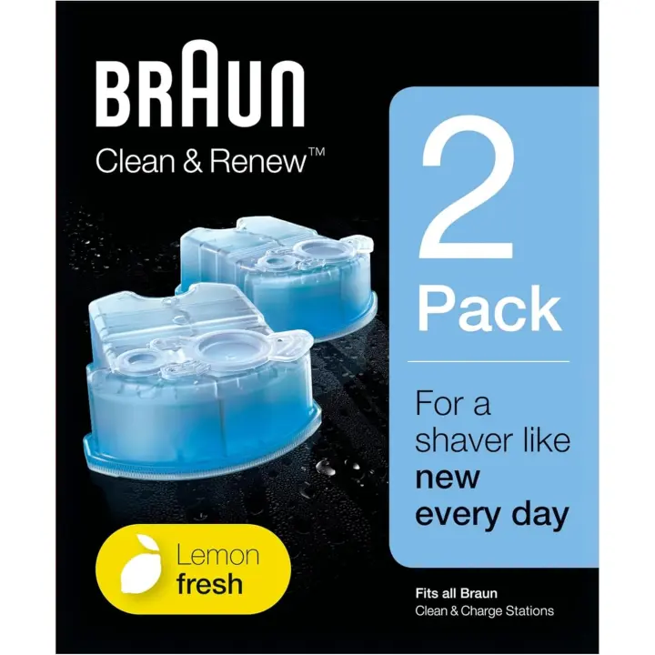 Braun Clean&Renew CCR - Recambio de cartucho de recarga CCR de afeitadora eléctrica, 2 unidades - 1