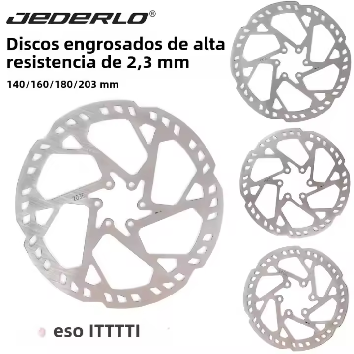 Freno De Disco Para Bicicleta De Asistencia Eléctrica 140/160/180/203mm Acero Inoxidable 2.3mm 130g Para Montaña Y Carretera - 1