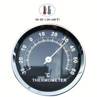 Termómetro - Escala doble (-40 a 212 °F/-60 a 20-14 °C), superficie negra fácil de leer - Ideal para automóviles, uso en interiores y exteriores, campamentos - No requiere baterías, accesorio de viaje compacto - details 4