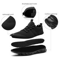 Zapatos Deportivos Casuales Para Mujer Zapatillas Ligeros Blancas Y Negras Transpirables De Malla Adecuados Para Correr Y Jugar Tenis Outdoor - details 2