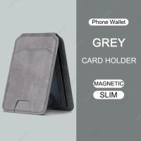 Cartera De Tarjetas Magsafe Con Soporte Para Teléfono PU Cuero Magnético Compatible Con iPhone 13/14/15/16 Estuche Protector Con Trípode - details 9