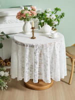 Mantel Redondo De Encaje Blanco De 70 Pulgadas Para Boda Y Fiesta De Matrimonio Decoración De Mesa Al Aire Libre Terraza De Hotel - details 8