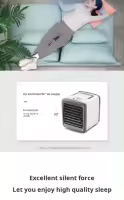 Aire acondicionado portátil Mini, mini enfriador de aire, ventilador silencioso, tanque de agua/refrigerador para dormitorio y oficina. - details 7