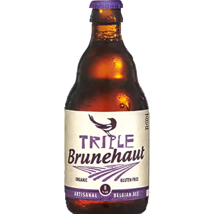 6 uds x Brunehaut Triple 33Cl cerveza belga rubia sin gluten estilo tripel - 1