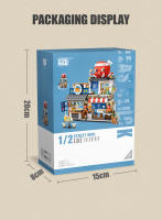 Modelo De Casa De Compras Japonesa LOZ-1231 Tienda Acuática Y De Licor Para Niños Bloques De Construcción Pequeños Compatible Con Lego ABS Sin Baterías - details 18