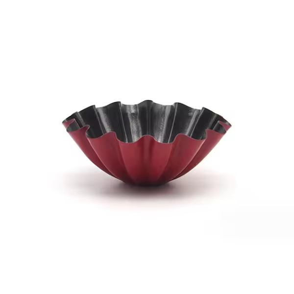 Molde de acero al carbono reciclable para tartaletas de huevo con encaje, molde para tarta portuguesa con forma de crisantemo, molde redondo para tartaletas de huevo - 1