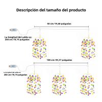 Luces LED USB De Fuego De Artificio Para Jardín Impermeables Decoración De Navidad Para Césped Patio Casa De Madera Arbolillo - details 12