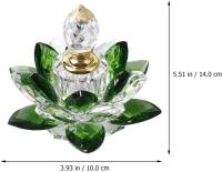 Botellas de Perfume de Cristal vacías, botella de Perfume de Cristal recargable en forma de Flor de Loto - details 0