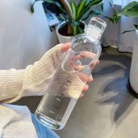 Botella De Agua Elegante Y Antigruesa De 500ml Con Escala De Tiempo Para Mantenerse Hidratado Diariamente Ligera Y Portátil Para Aventuras De Fitness Y Al Aire Libre - details 2