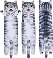 Divertidos Gatos Toalla de Mano-Decoración Gato Toalla Colgantes para Baño Trapos de Cocina-Animal Absorbente Suave Toallas-Regalos Graciosos para Originales Mujer Amantes de Los Gatos-Acelgas - details 4